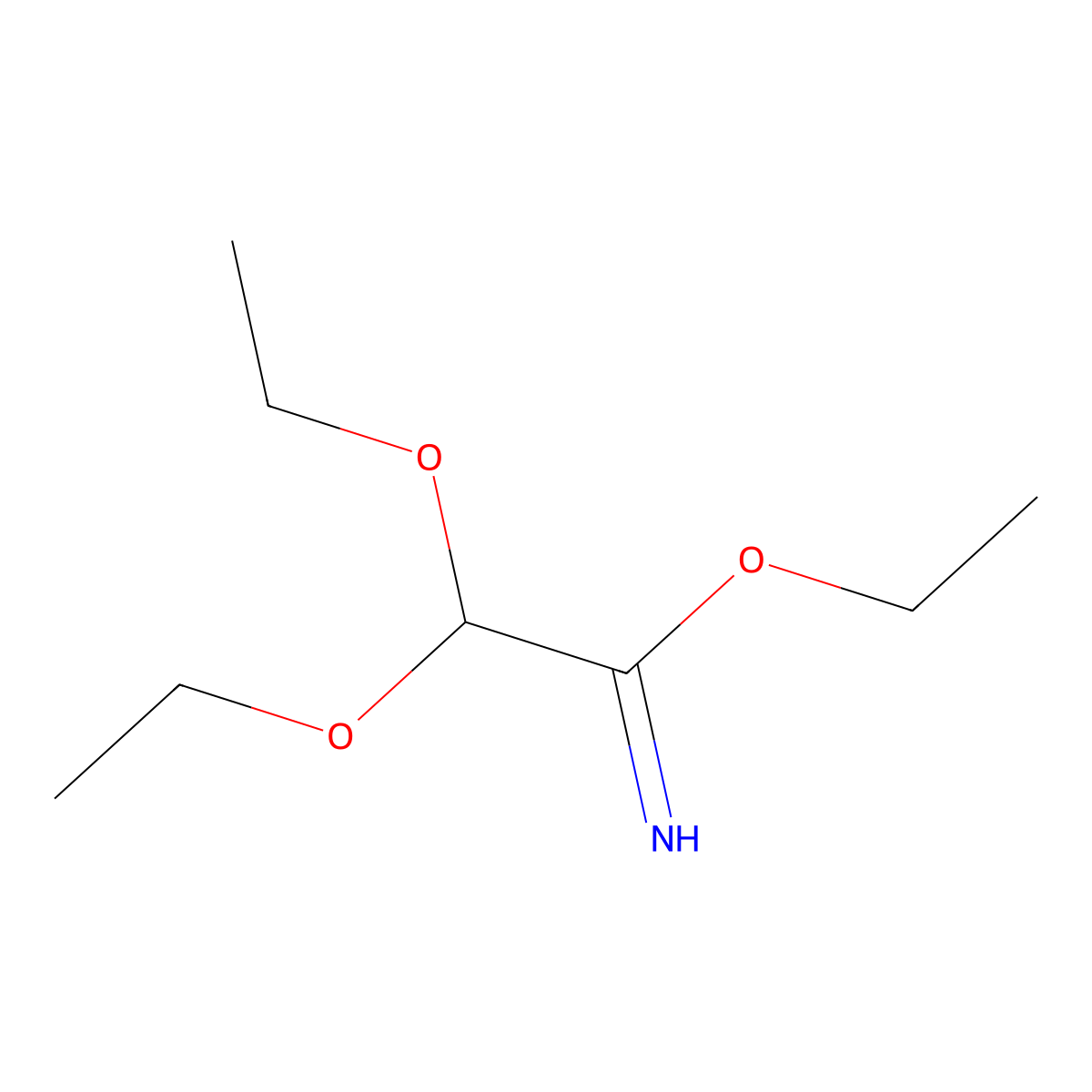 Ethyl 2,2-diethoxyacetimidate molecular structure, CAS 71648-28-7