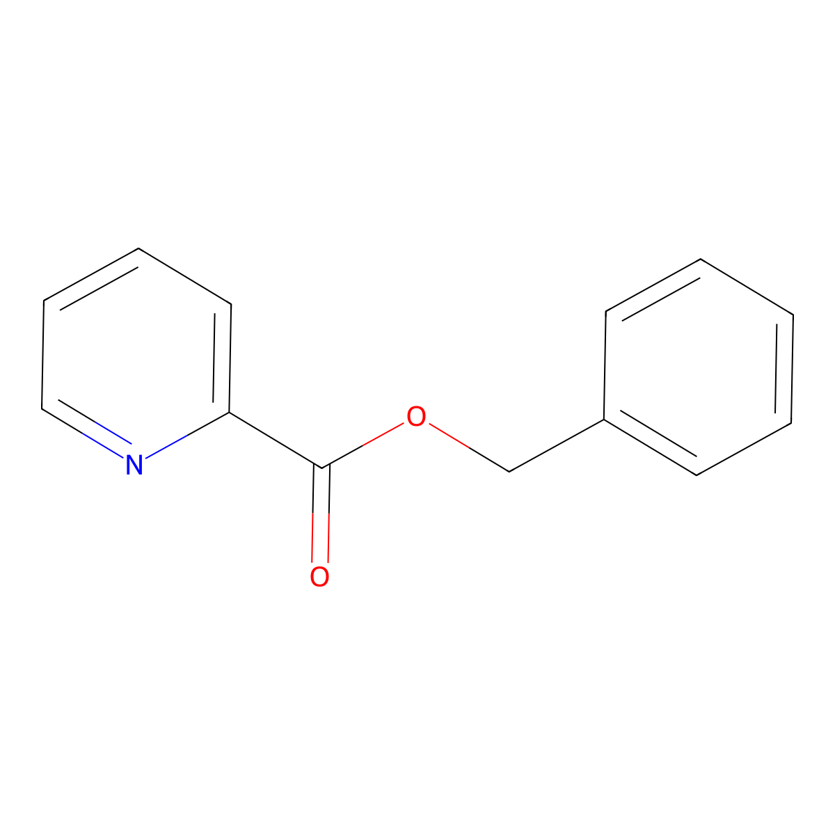 Benzyl pyridine-2-carboxylate molecular structure, CAS 71653-37-7