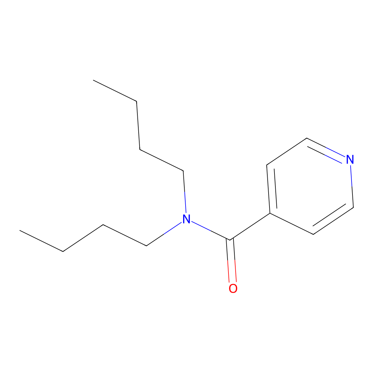 Isonicotinamide, N,N-dibutyl- molecular structure, CAS 71653-52-6
