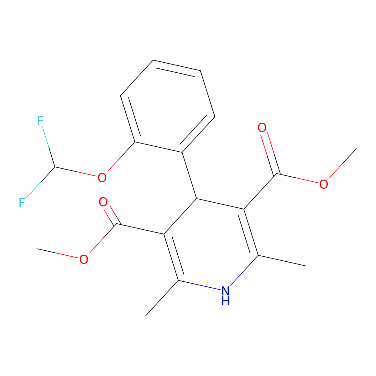 Riodipine molecular structure, CAS 71653-63-9