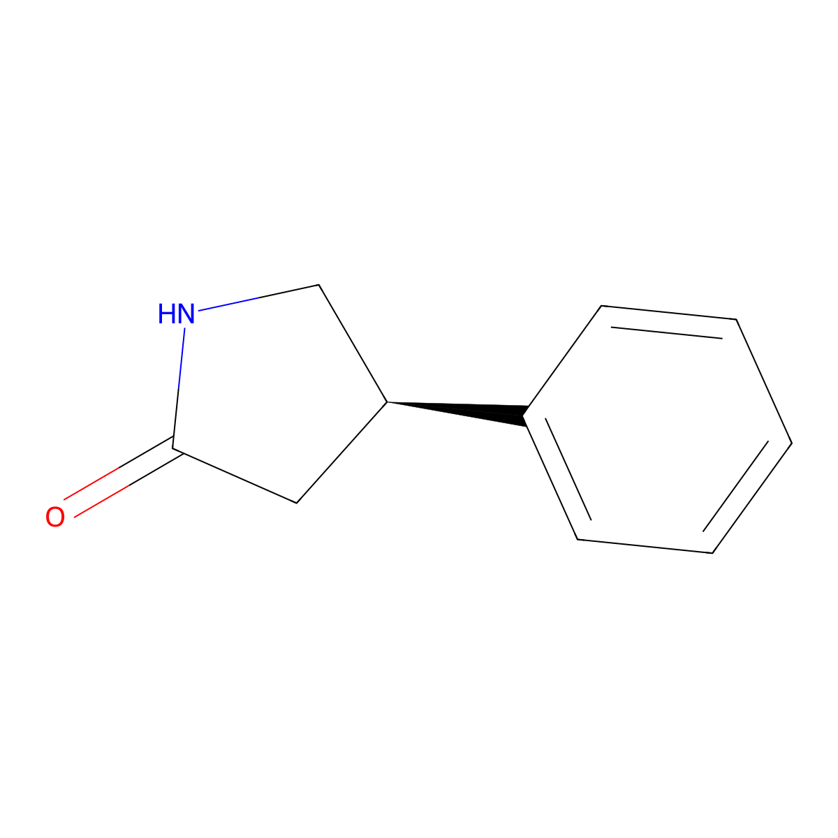 (4R)-4-phenylpyrrolidin-2-one molecular structure, CAS 71657-88-0