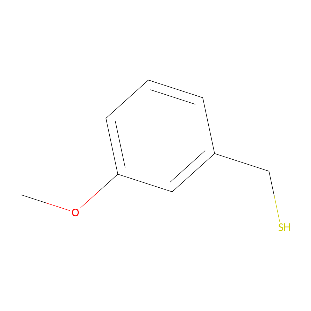 (3-Methoxyphenyl)methanethiol molecular structure, CAS 7166-64-5