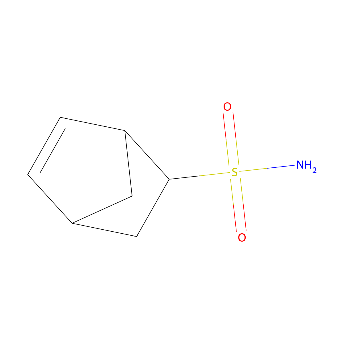 Bicyclo(2.2.1)hept-5-ene-2-sulfonamide molecular structure, CAS 7167-08-0