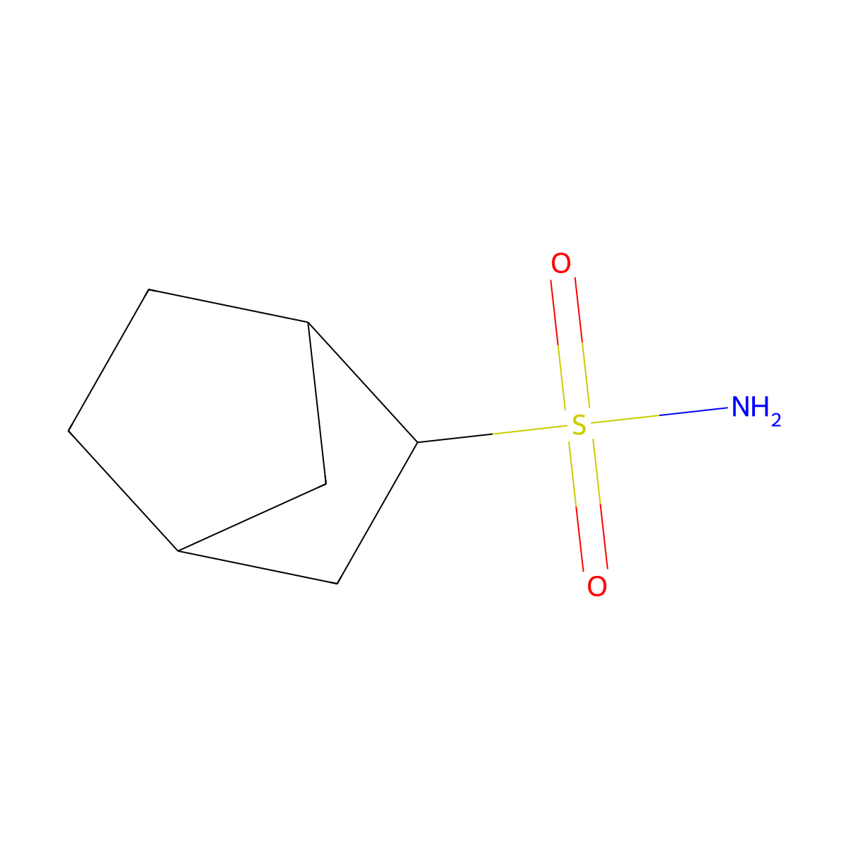 Bicyclo[2.2.1]heptane-2-sulfonamide molecular structure, CAS 7167-09-1