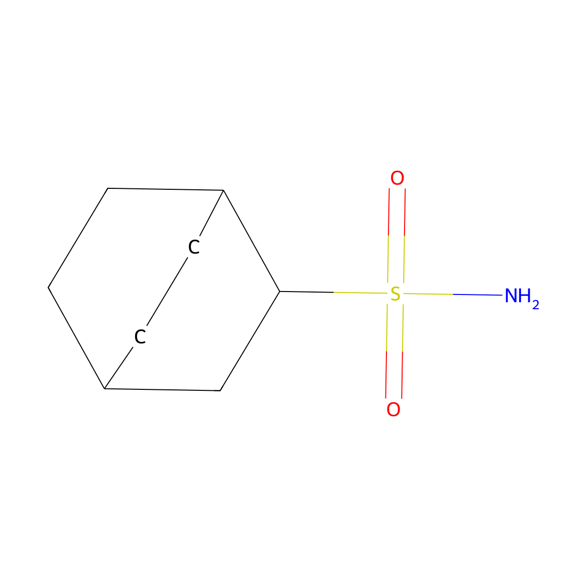 Bicyclo[2.2.2]octane-2-sulfonamide molecular structure, CAS 7167-14-8