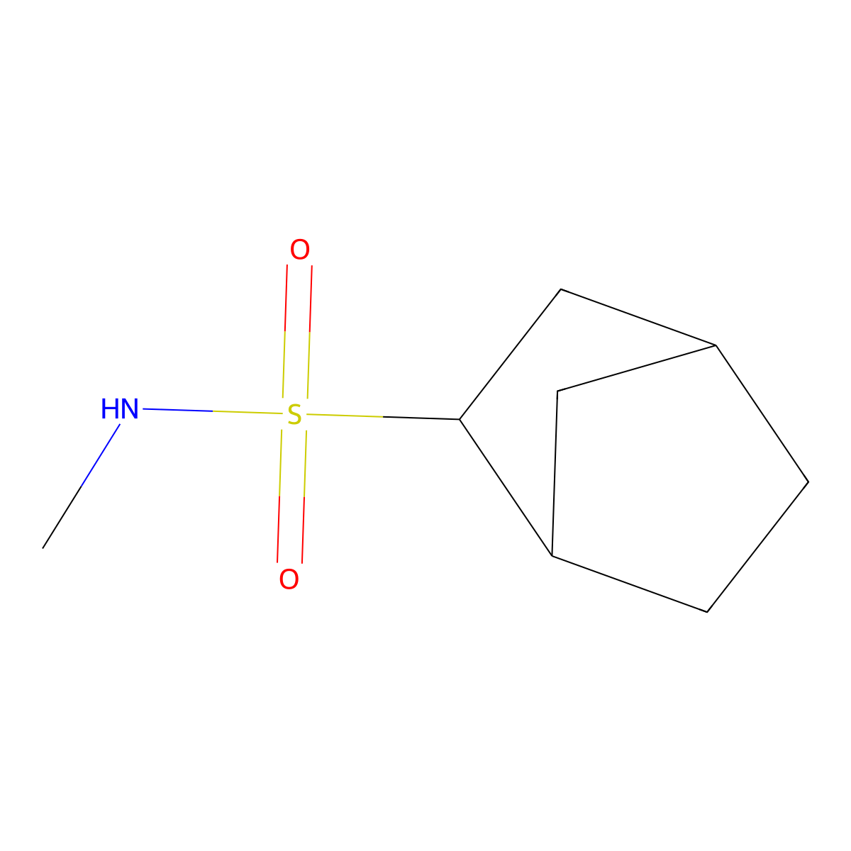 N-Methylbicyclo[2.2.1]heptane-2-sulfonamide molecular structure, CAS 7167-20-6