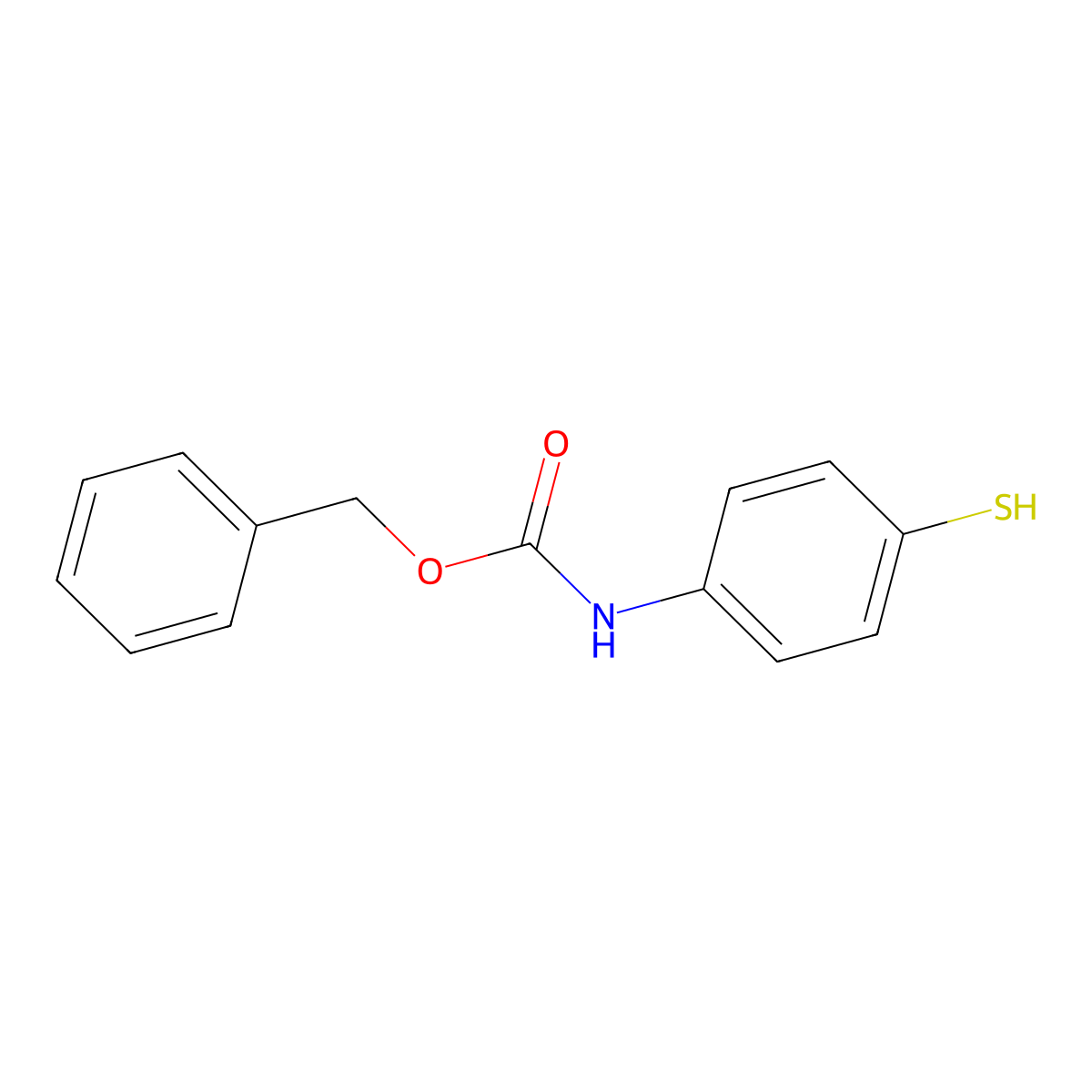 benzyl N-(4-sulfanylphenyl)carbamate molecular structure, CAS 71670-43-4