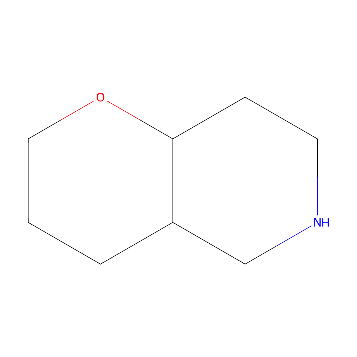 octahydro-2H-pyrano(3,2-c)pyridine molecular structure, CAS 71671-81-3