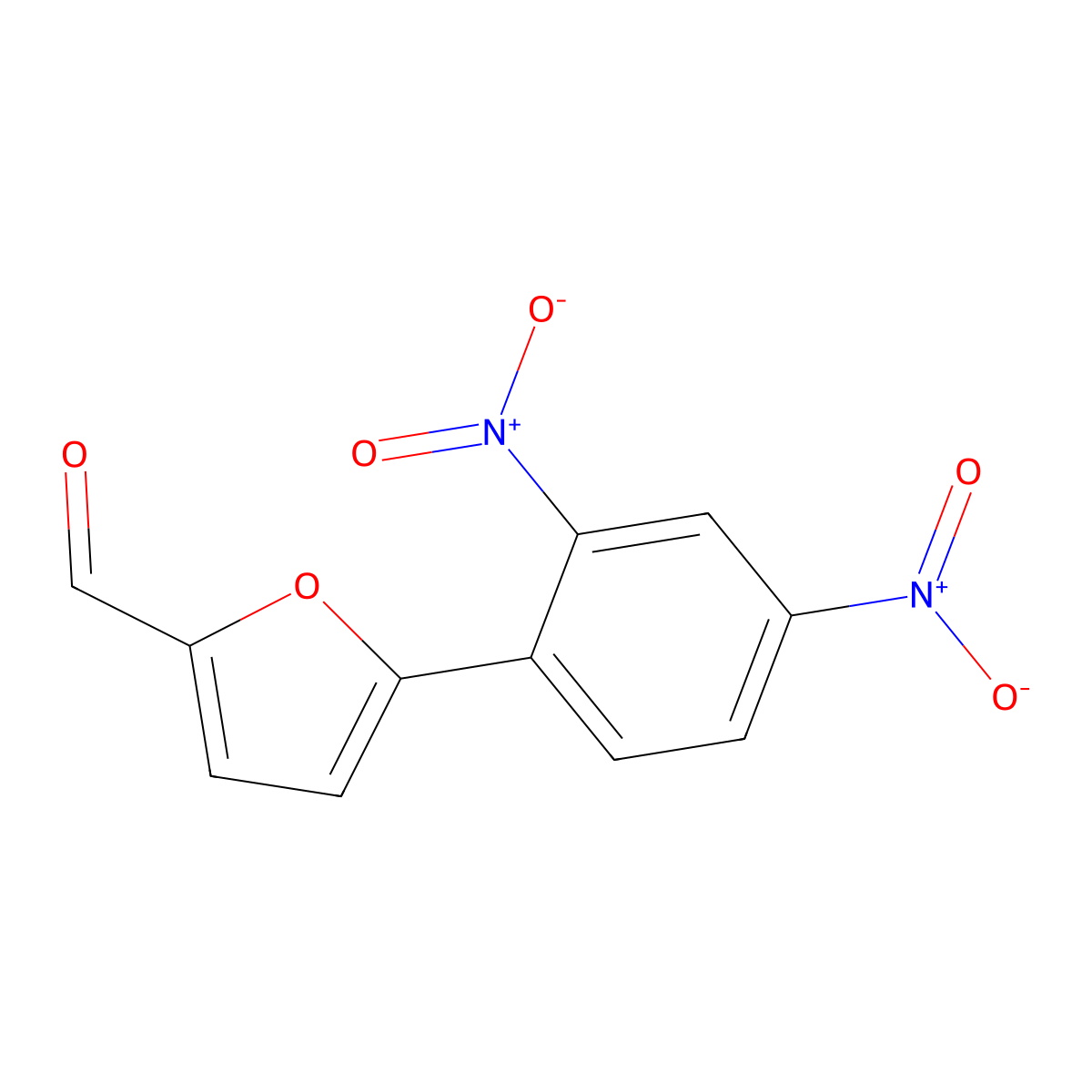 5-(2,4-Dinitrophenyl)furan-2-carbaldehyde molecular structure, CAS 71674-89-0