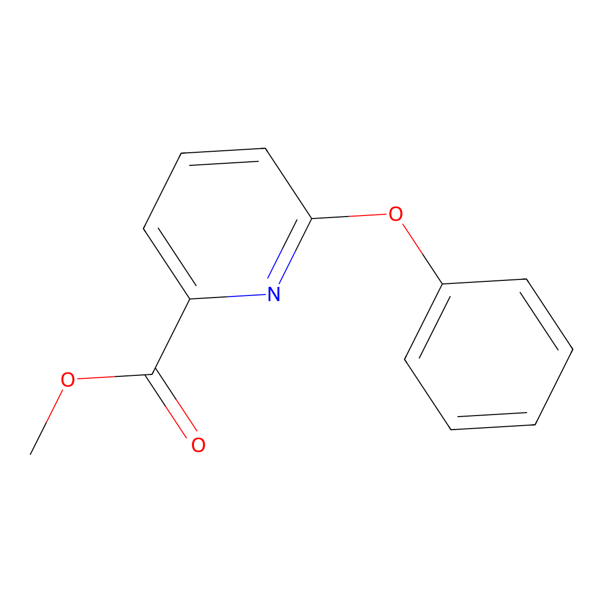 Methyl 6-phenoxypyridine-2-carboxylate molecular structure, CAS 71675-46-2