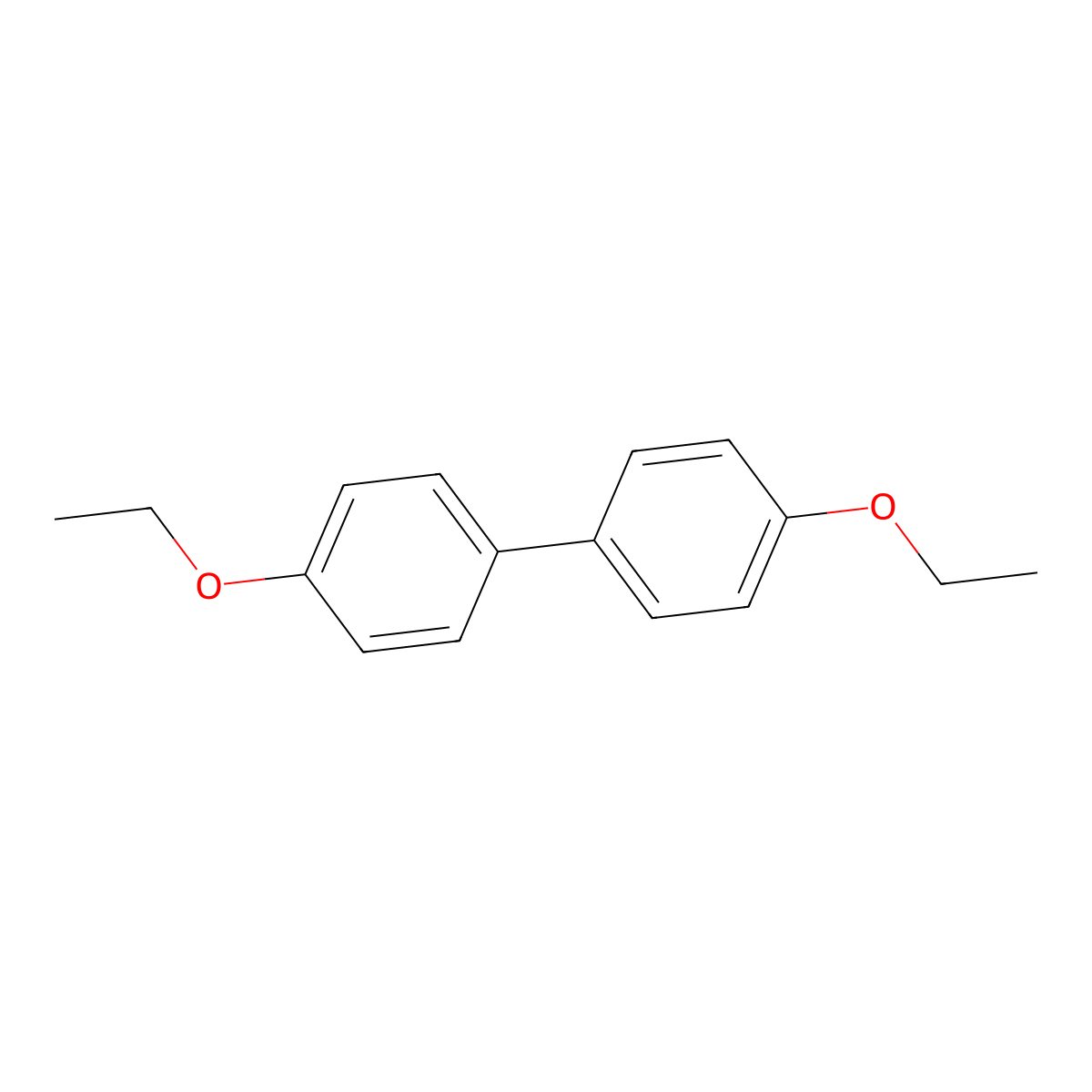 4,4'-Diethoxybiphenyl molecular structure, CAS 7168-54-9
