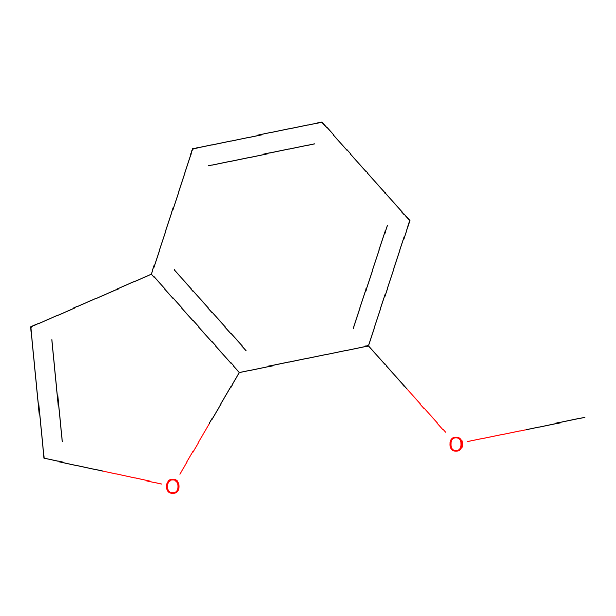 7-Methoxybenzofuran molecular structure, CAS 7168-85-6