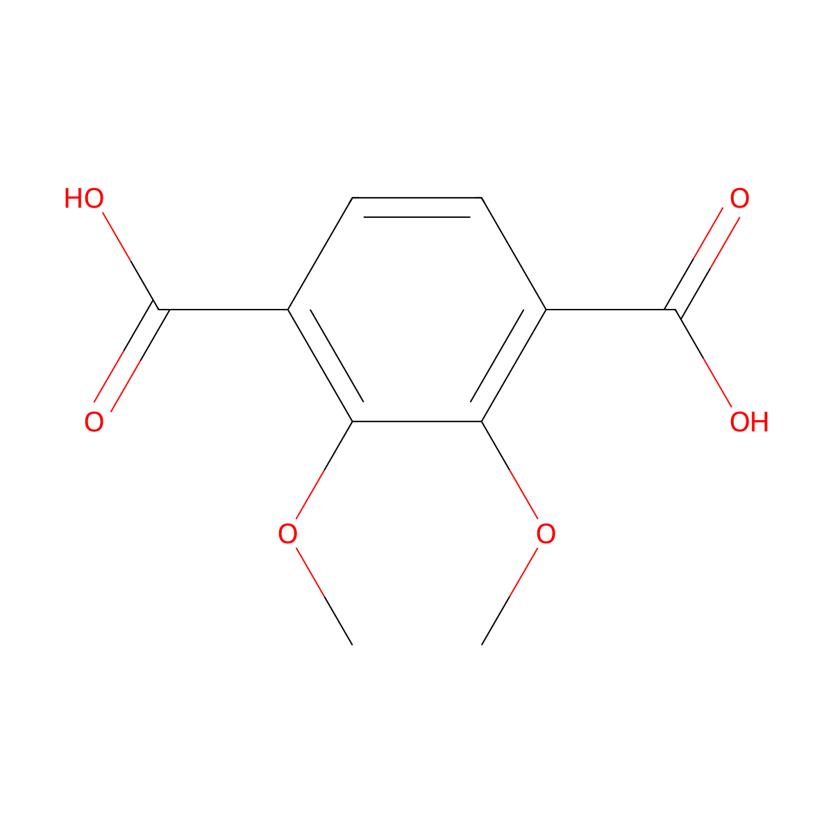 2,3-dimethoxyterephthalic Acid molecular structure, CAS 7168-95-8