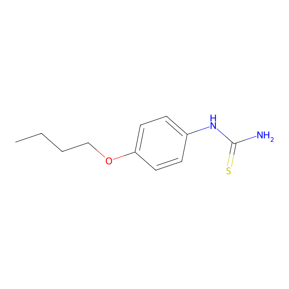1-(4-Butoxyphenyl)thiourea molecular structure, CAS 71680-89-2