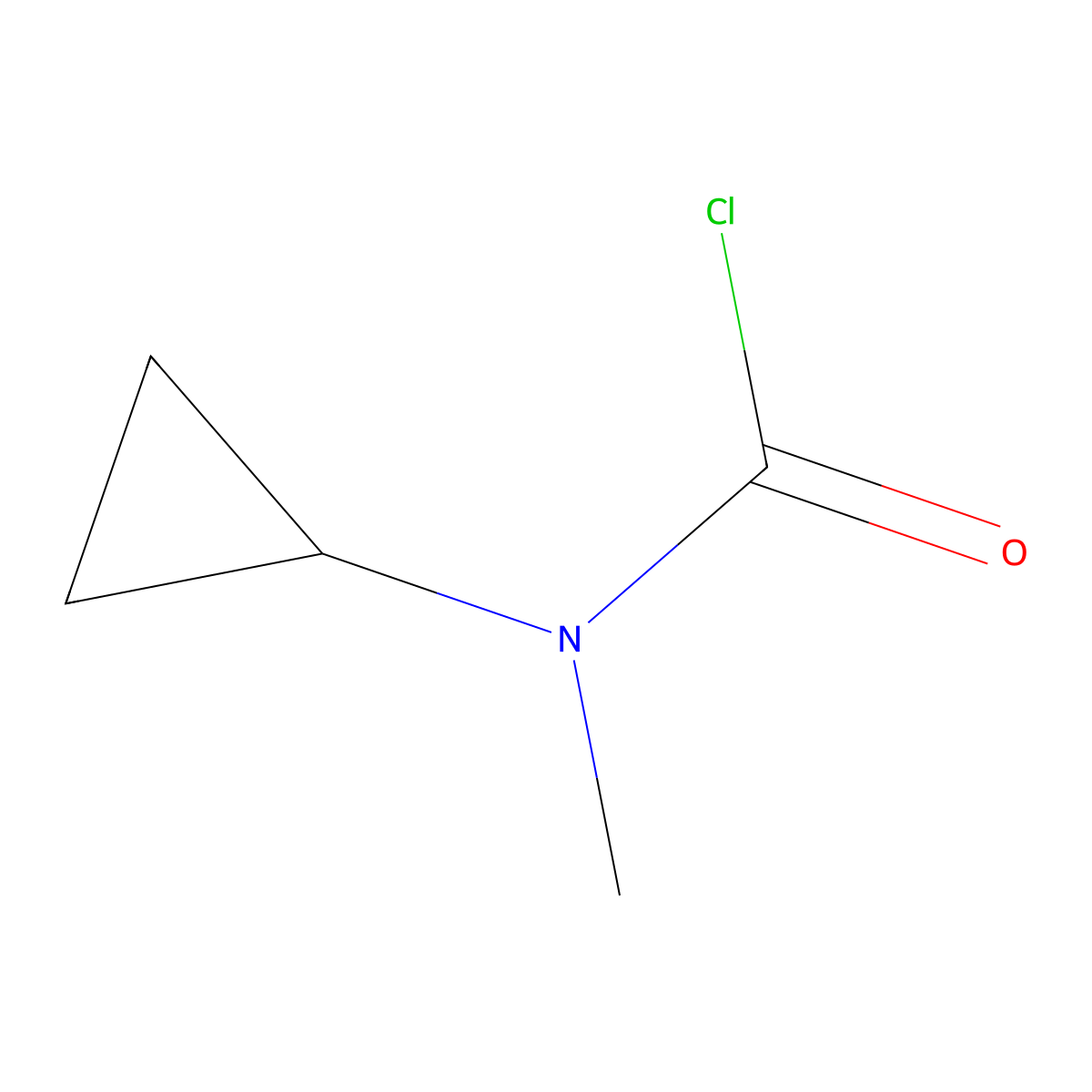 N-cyclopropyl-N-methylcarbamoyl chloride molecular structure, CAS 71682-16-1