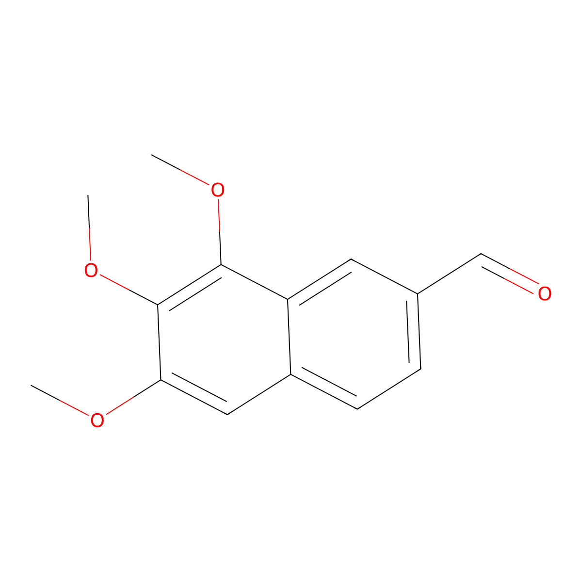 6,7,8-Trimethoxy-2-naphthaldehyde molecular structure, CAS 71687-98-4