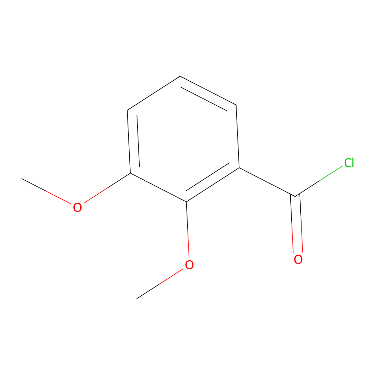 2,3-Dimethoxybenzoyl chloride molecular structure, CAS 7169-06-4