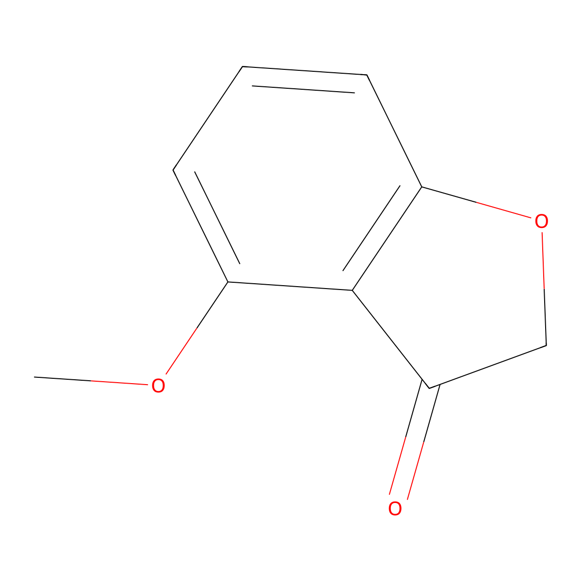 4-Methoxybenzofuran-3(2H)-one molecular structure, CAS 7169-35-9