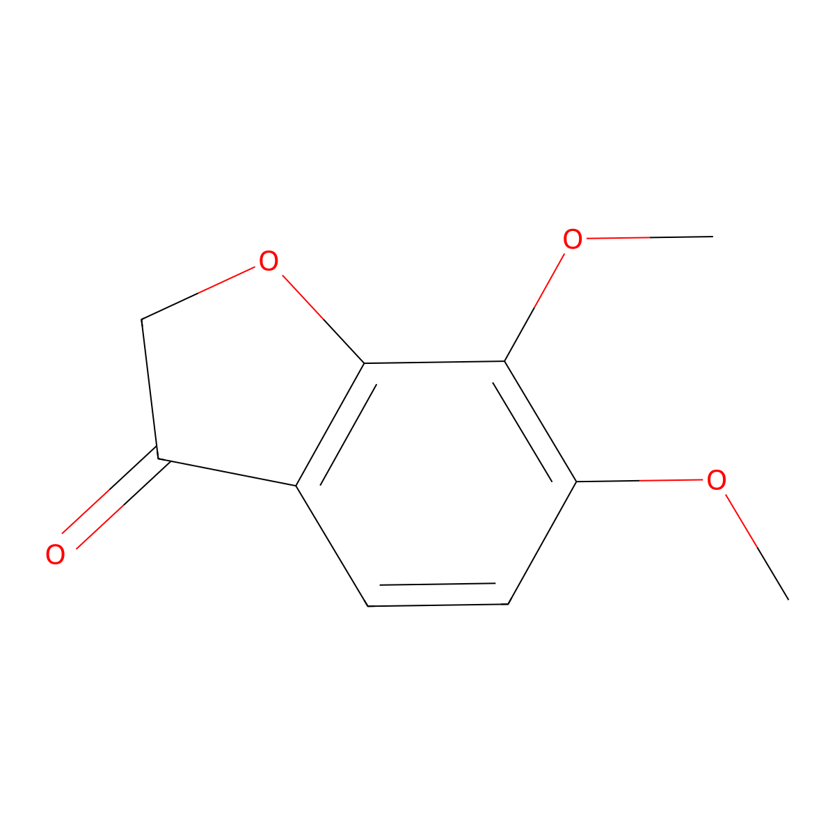 6,7-Dimethoxy-2,3-dihydro-1-benzofuran-3-one molecular structure, CAS 7169-38-2