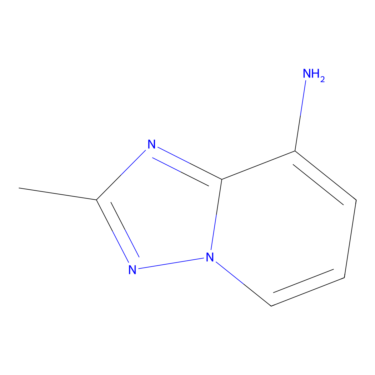 2-Methyl-(1,2,4)triazolo(1,5-a)pyridin-8-amine molecular structure, CAS 7169-93-9