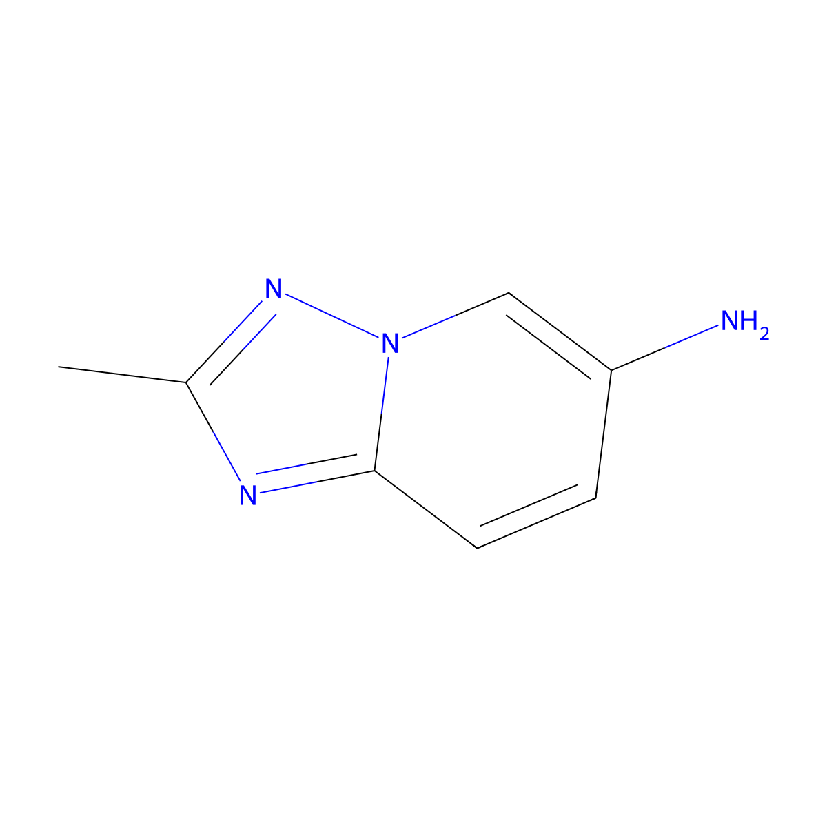 2-Methyl-[1,2,4]triazolo[1,5-a]pyridin-6-amine molecular structure, CAS 7169-94-0