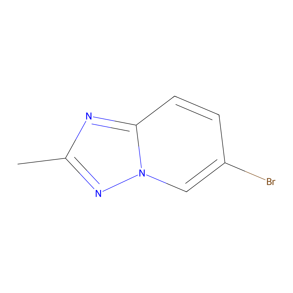 6-Bromo-2-methyl-[1,2,4]triazolo[1,5-a]pyridine molecular structure, CAS 7169-95-1