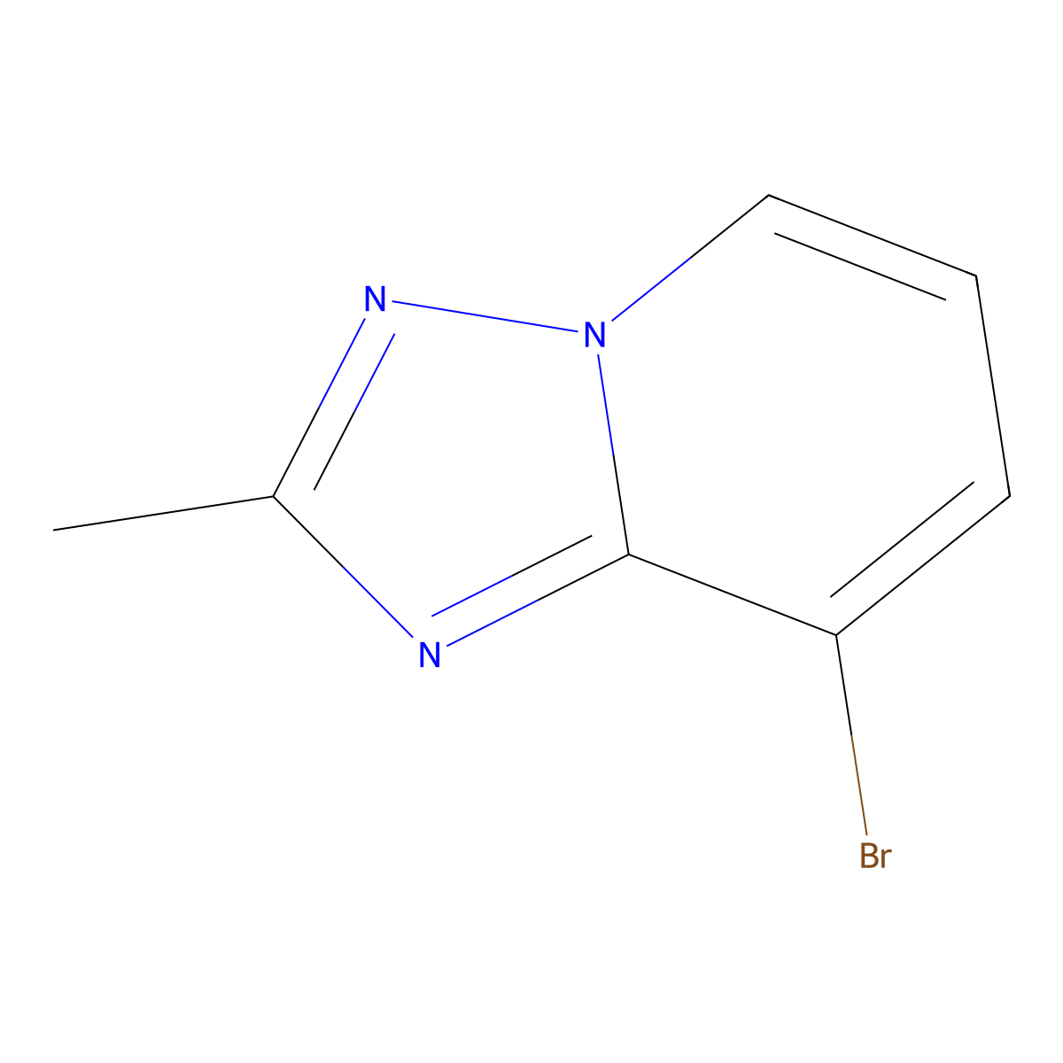 8-Bromo-2-methyl[1,2,4]triazolo[1,5-a]pyridine molecular structure, CAS 7169-96-2
