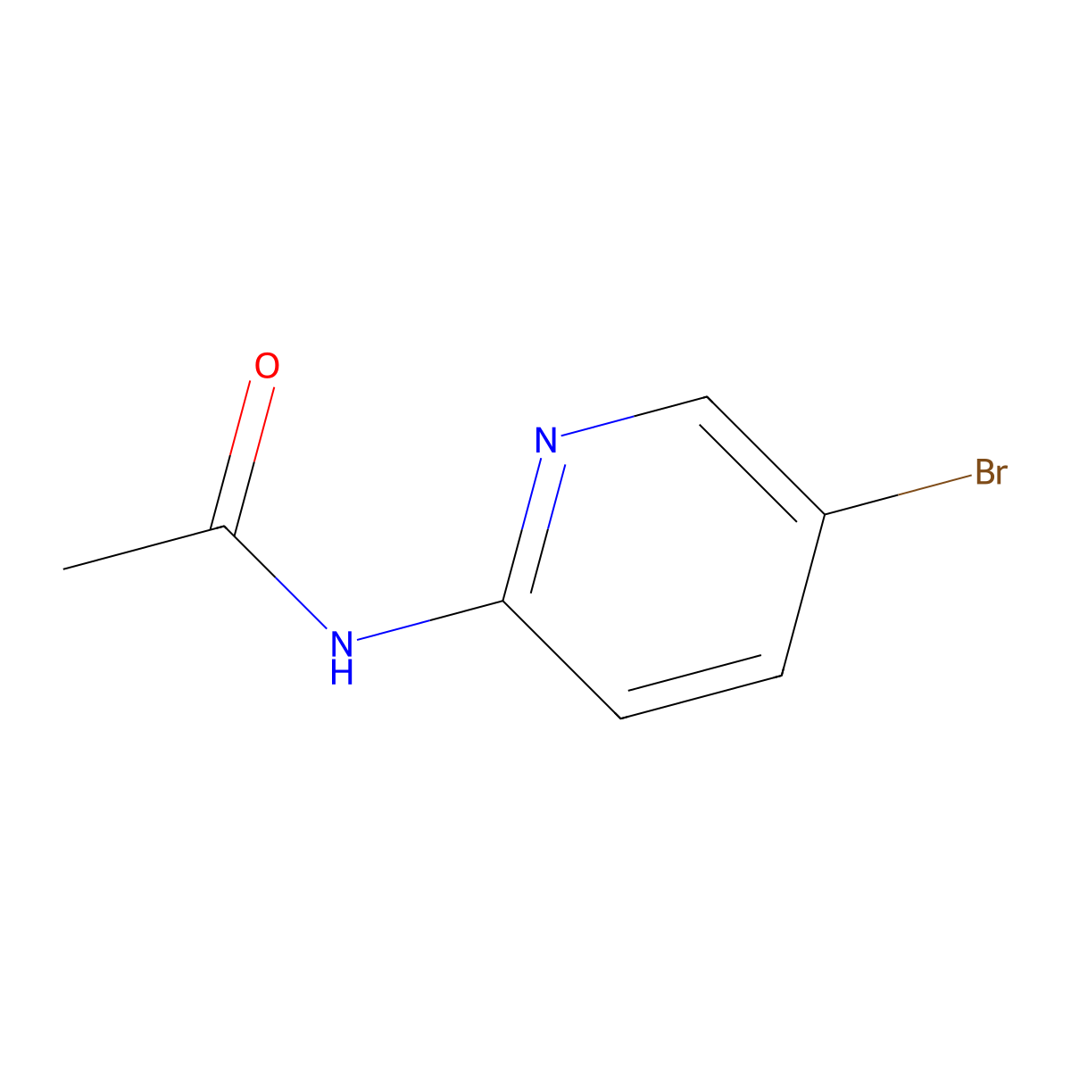 2-Acetamido-5-bromopyridine molecular structure, CAS 7169-97-3