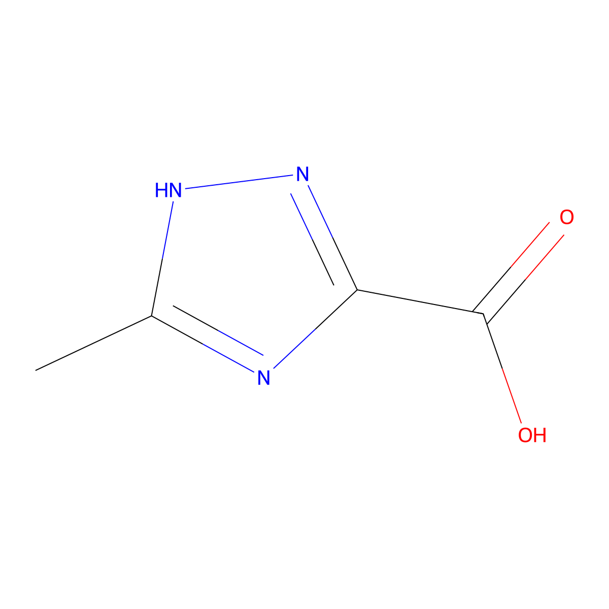 5-Methyl-1H-1,2,4-triazole-3-carboxylic acid molecular structure, CAS 7169-98-4