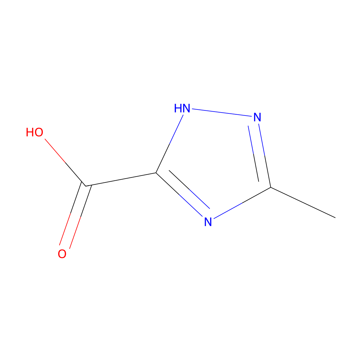 5-Methyl-1H-1,2,4-triazole-3-carboxylic acid molecular structure, CAS 7169-98-4