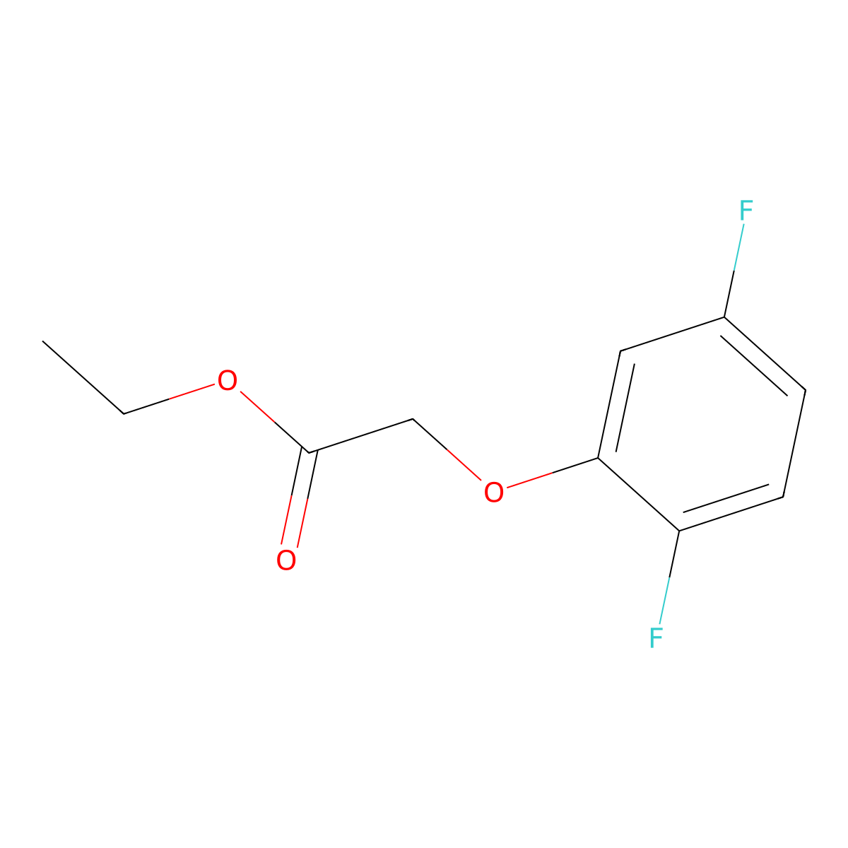 Ethyl 2-(2,5-difluorophenoxy)acetate molecular structure, CAS 717-07-7