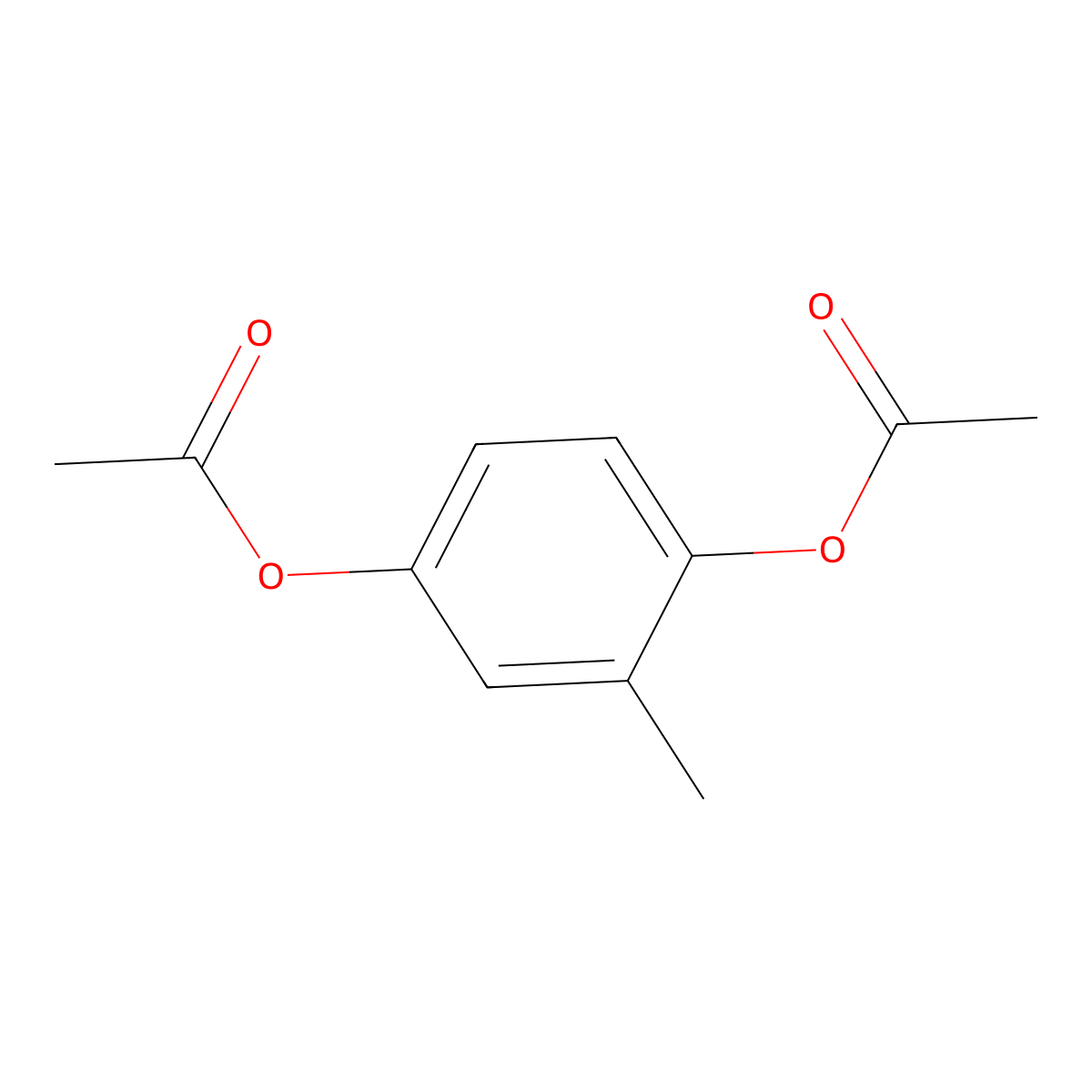 2,5-Diacetoxytoluene molecular structure, CAS 717-27-1