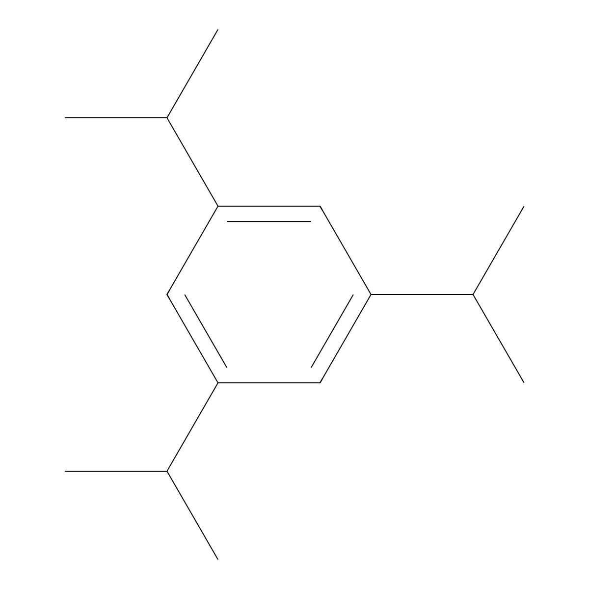 1,3,5-Triisopropylbenzene molecular structure, CAS 717-74-8
