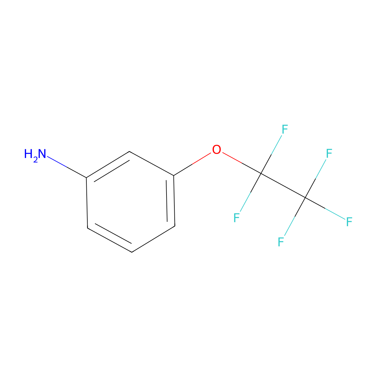 3-(Pentafluoroethoxy)aniline molecular structure, CAS 717-84-0