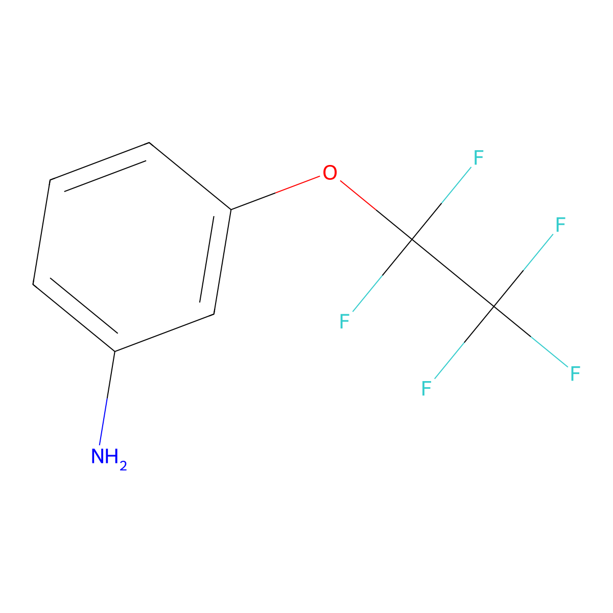 3-(Pentafluoroethoxy)aniline molecular structure, CAS 717-84-0