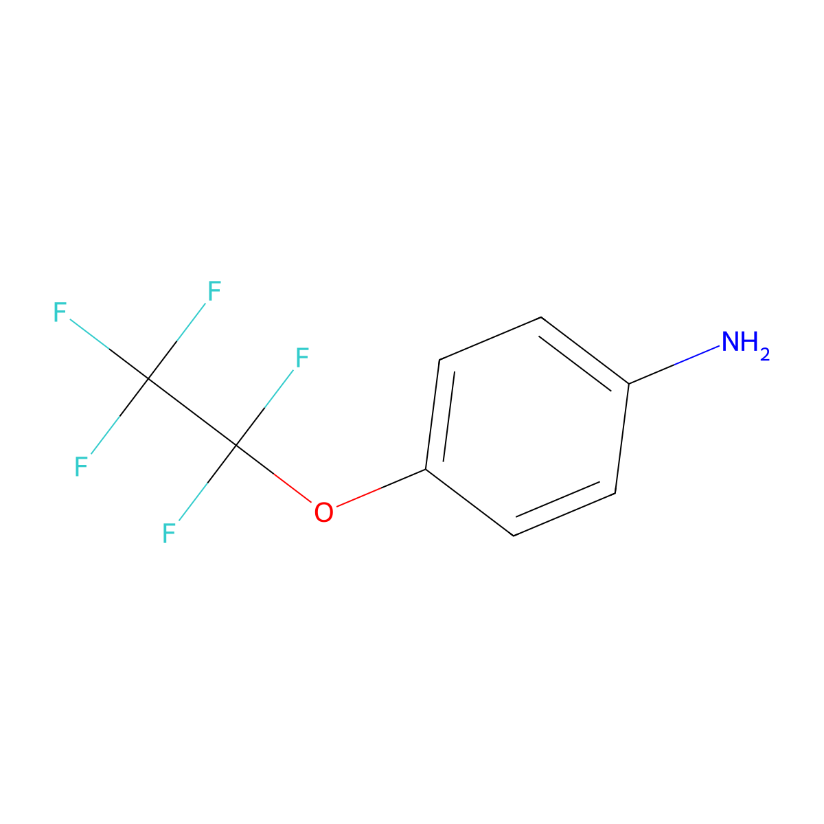 4-(Pentafluoroethoxy)aniline molecular structure, CAS 717-85-1