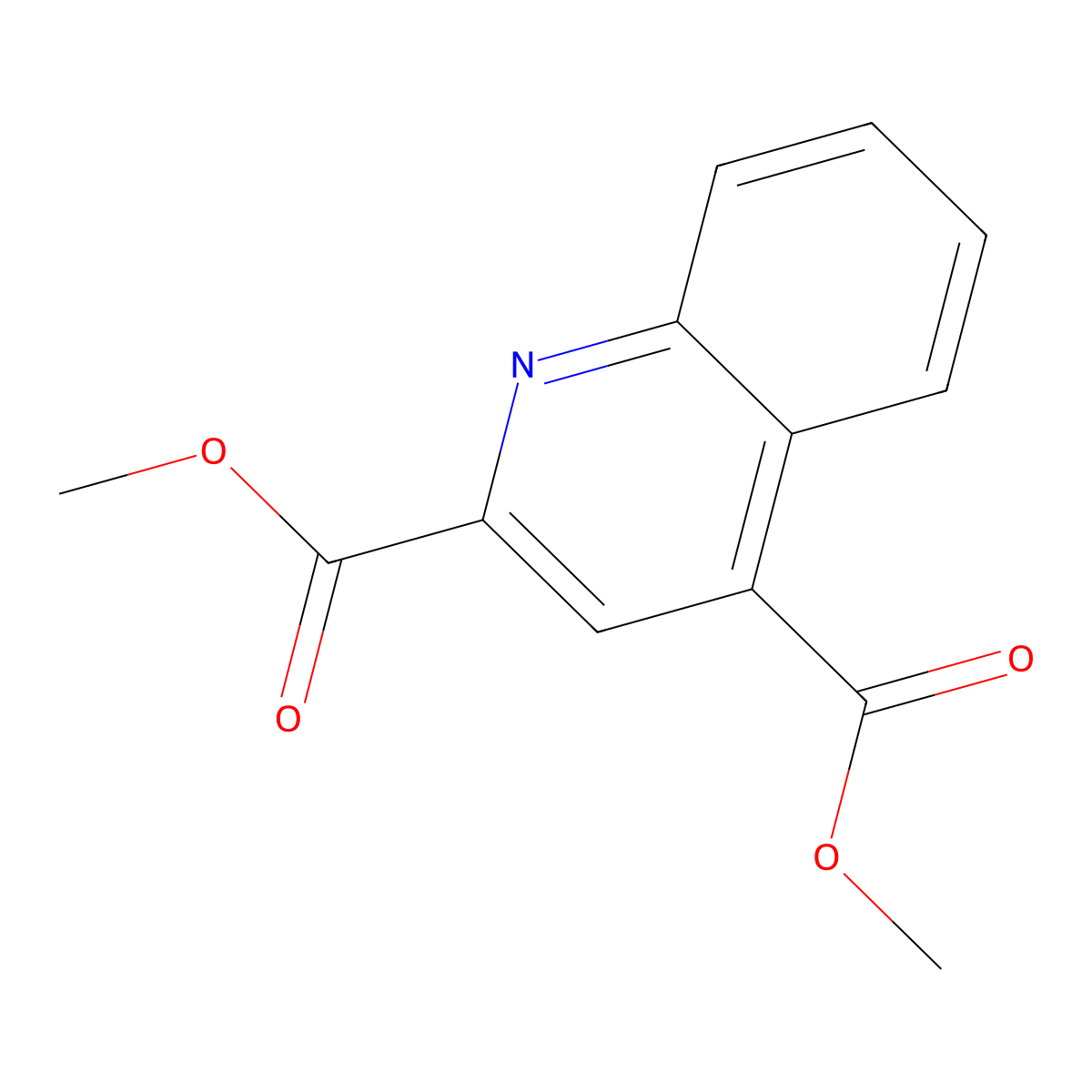 2,4-Dimethyl 2,4-quinolinedicarboxylate molecular structure, CAS 7170-24-3