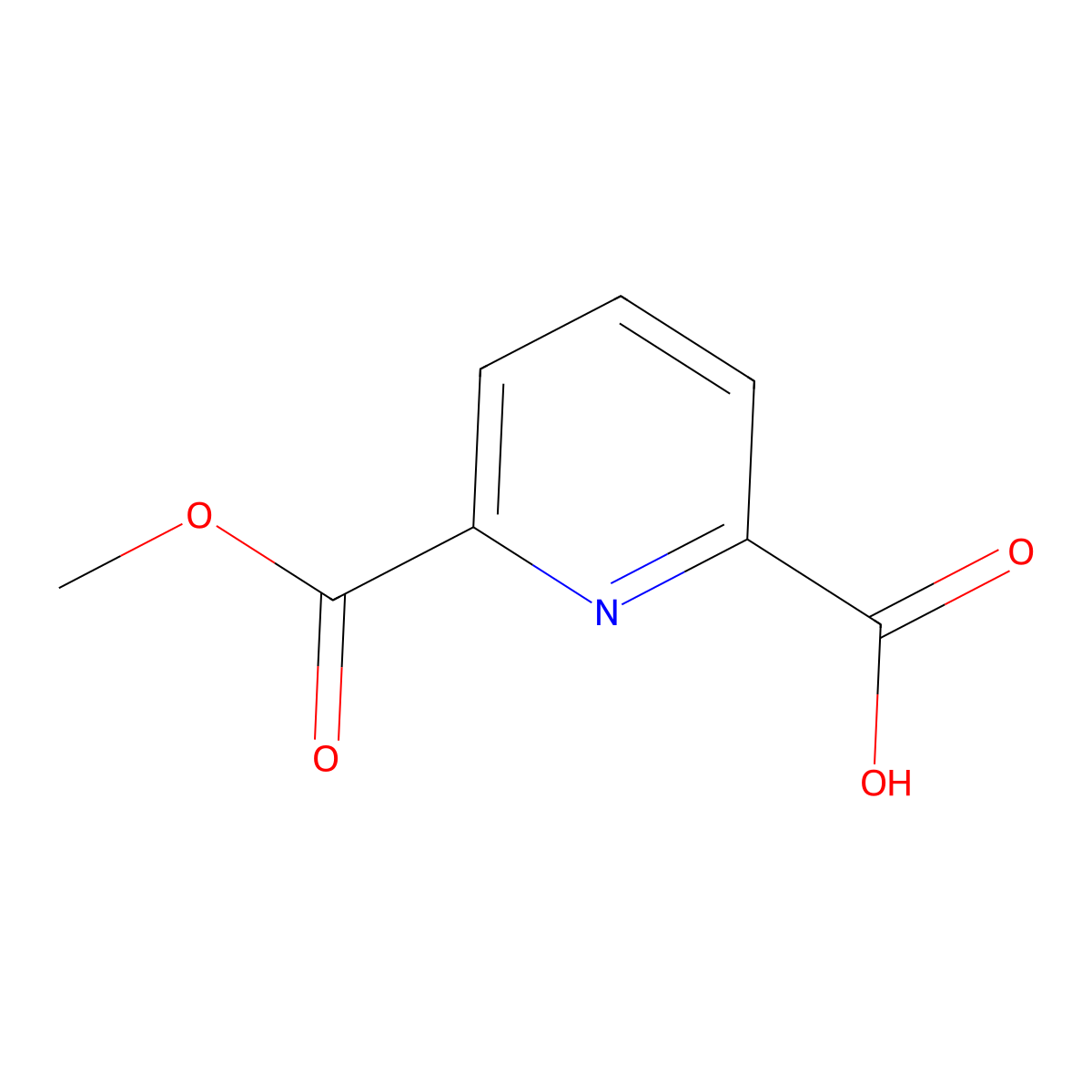 6-(Methoxycarbonyl)pyridine-2-carboxylic acid molecular structure, CAS 7170-36-7