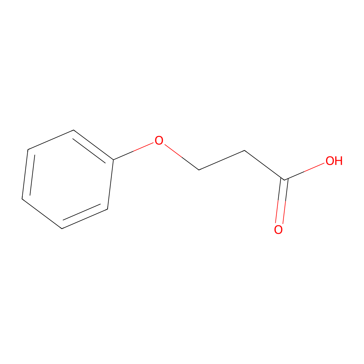 3-Phenoxypropionic acid molecular structure, CAS 7170-38-9