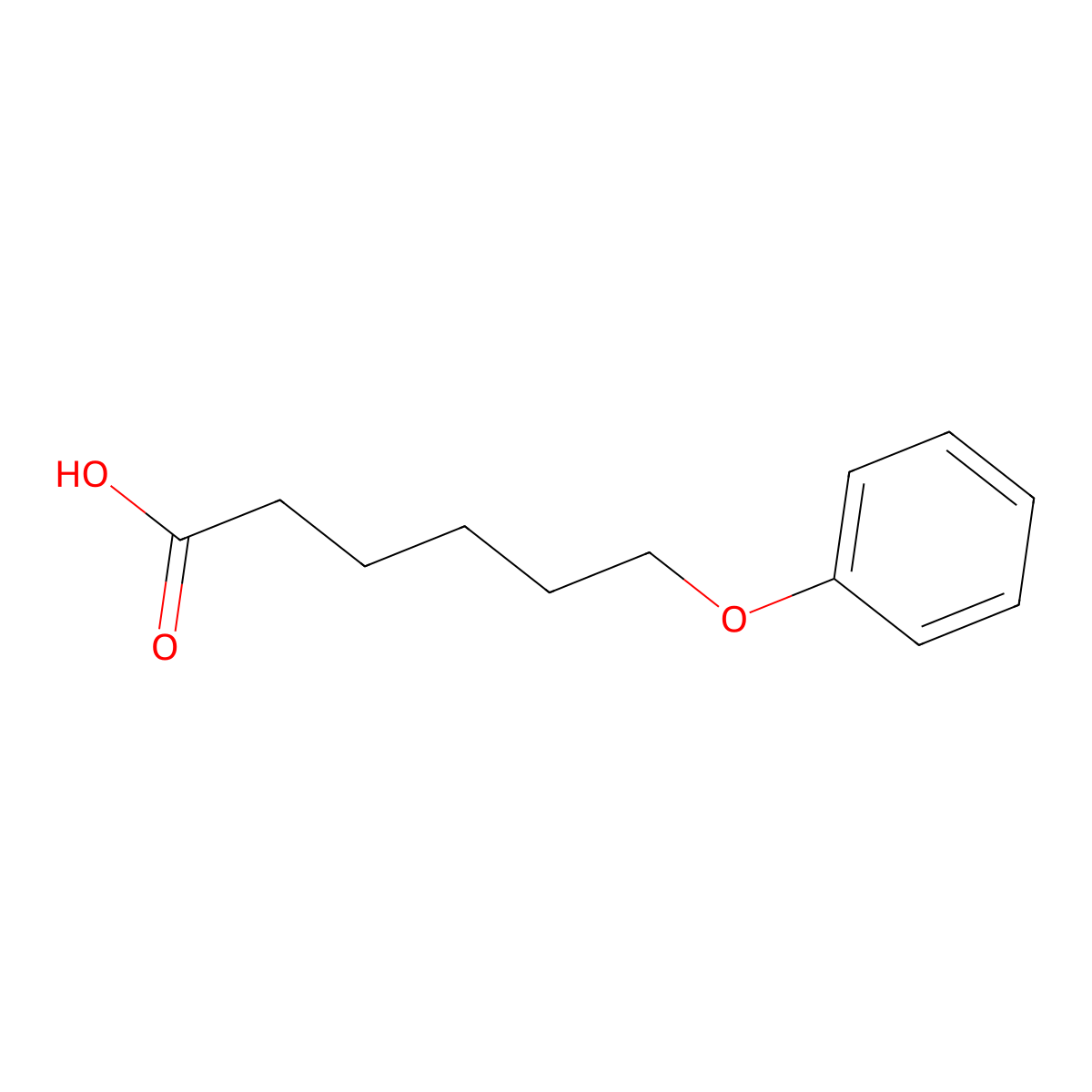 6-Phenoxyhexanoic acid molecular structure, CAS 7170-41-4