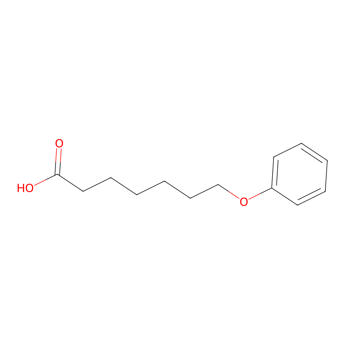 7-Phenoxyheptanoic acid molecular structure, CAS 7170-42-5