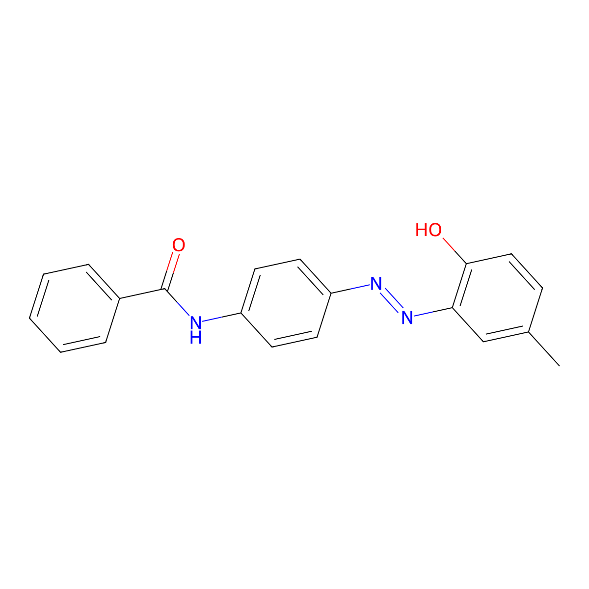 Benzamide, N-[4-[2-(2-hydroxy-5-methylphenyl)diazenyl]phenyl]- molecular structure, CAS 71701-26-3