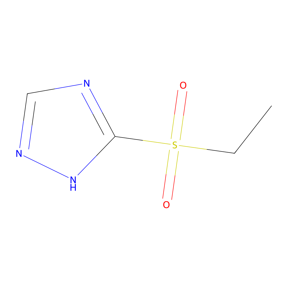 3-(ethylsulfonyl)-1H-1,2,4-triazole molecular structure, CAS 71705-00-5