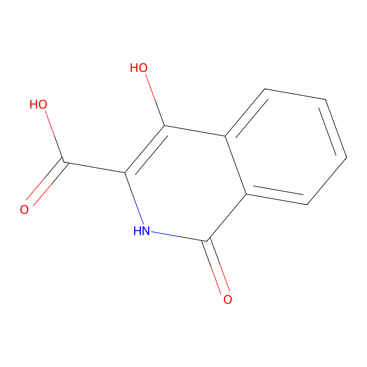 4-Hydroxy-1-oxo-1,2-dihydroisoquinoline-3-carboxylic acid molecular structure, CAS 71706-60-0