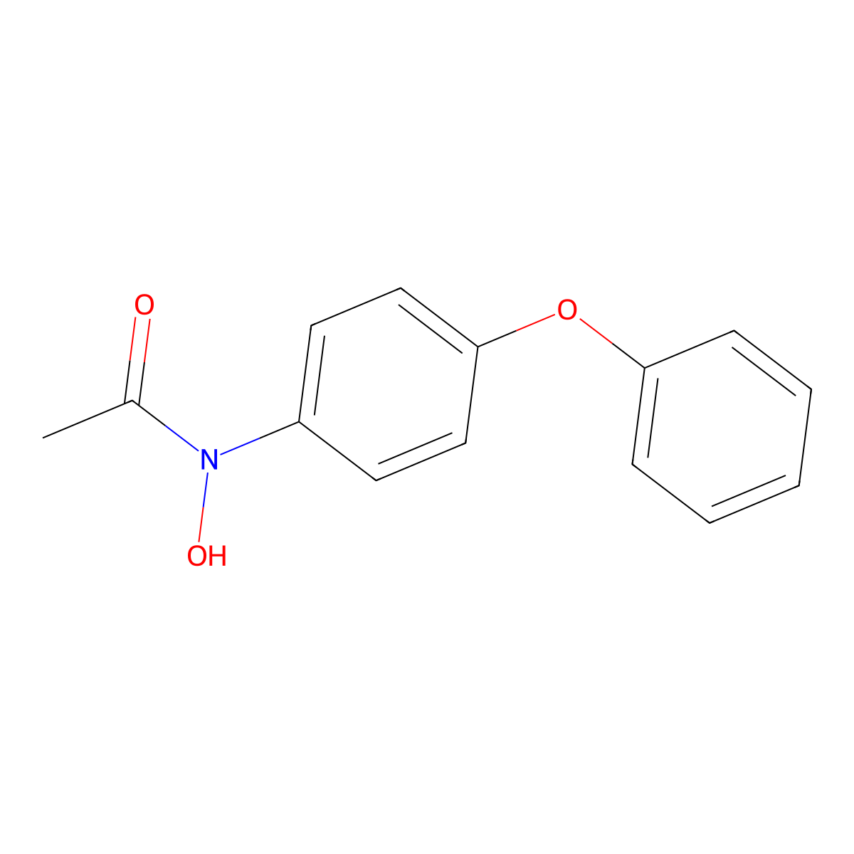N-Hydroxy-N-(4-phenoxyphenyl)acetamide molecular structure, CAS 71708-92-4