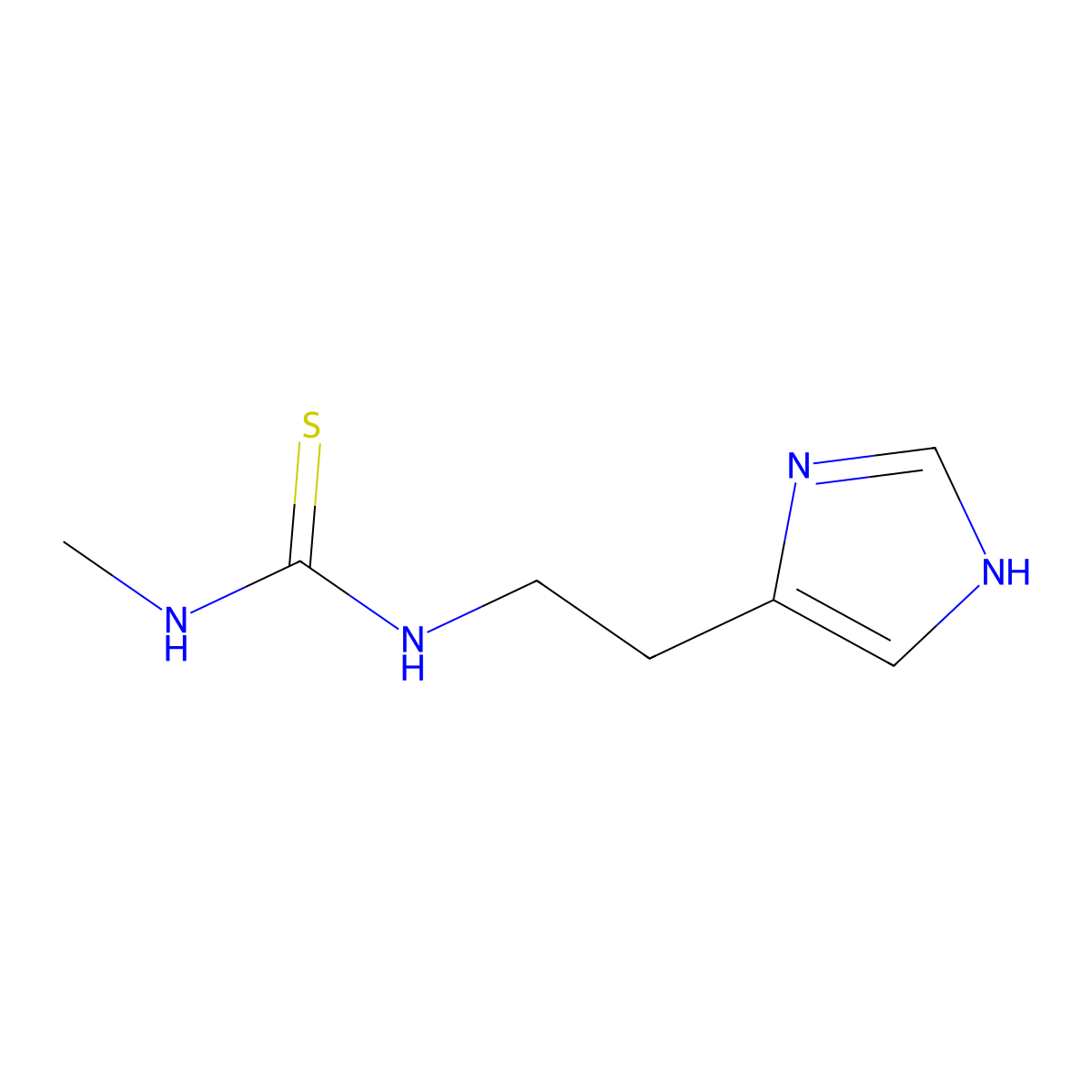1-(2-(1H-imidazol-4-yl)ethyl)-3-methylthiourea molecular structure, CAS 717098-36-7