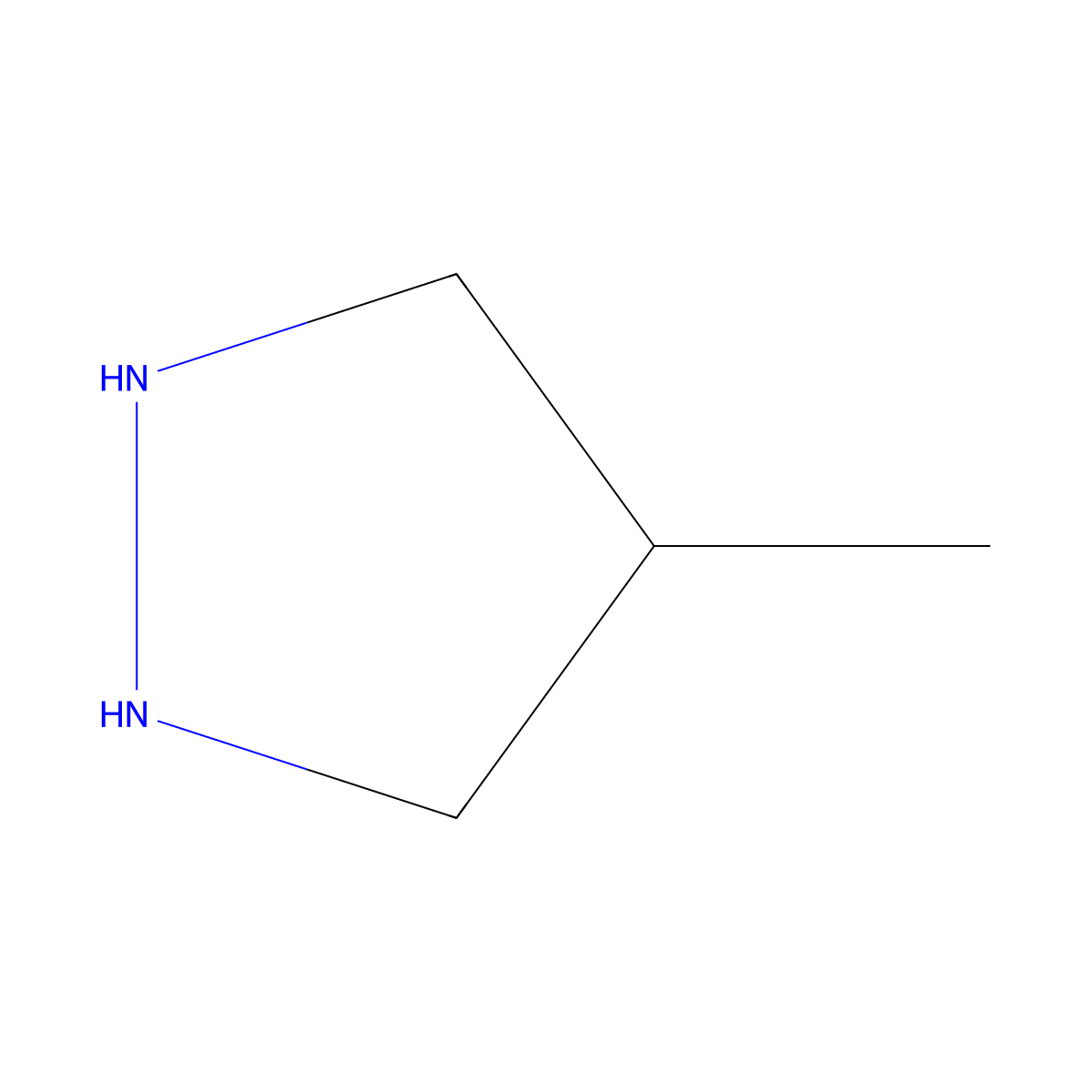4-Methylpyrazolidine molecular structure, CAS 7171-20-2