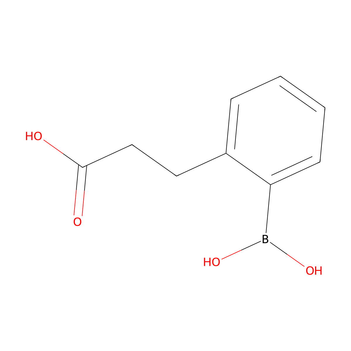 2-(2-Carboxyethyl)phenylboronic acid molecular structure, CAS 717107-32-9