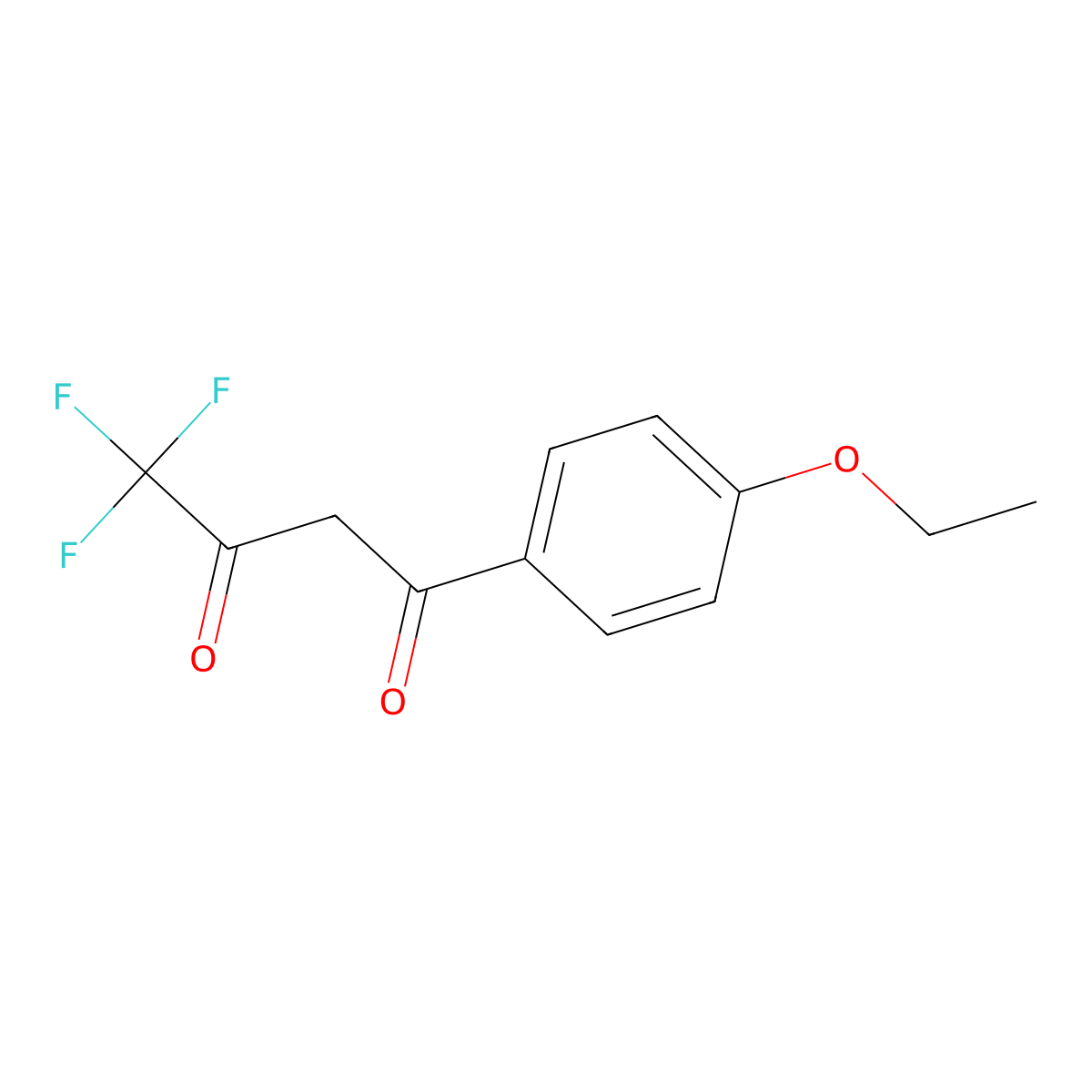 1-(4-Ethoxyphenyl)-4,4,4-trifluorobutane-1,3-dione molecular structure, CAS 71712-85-1