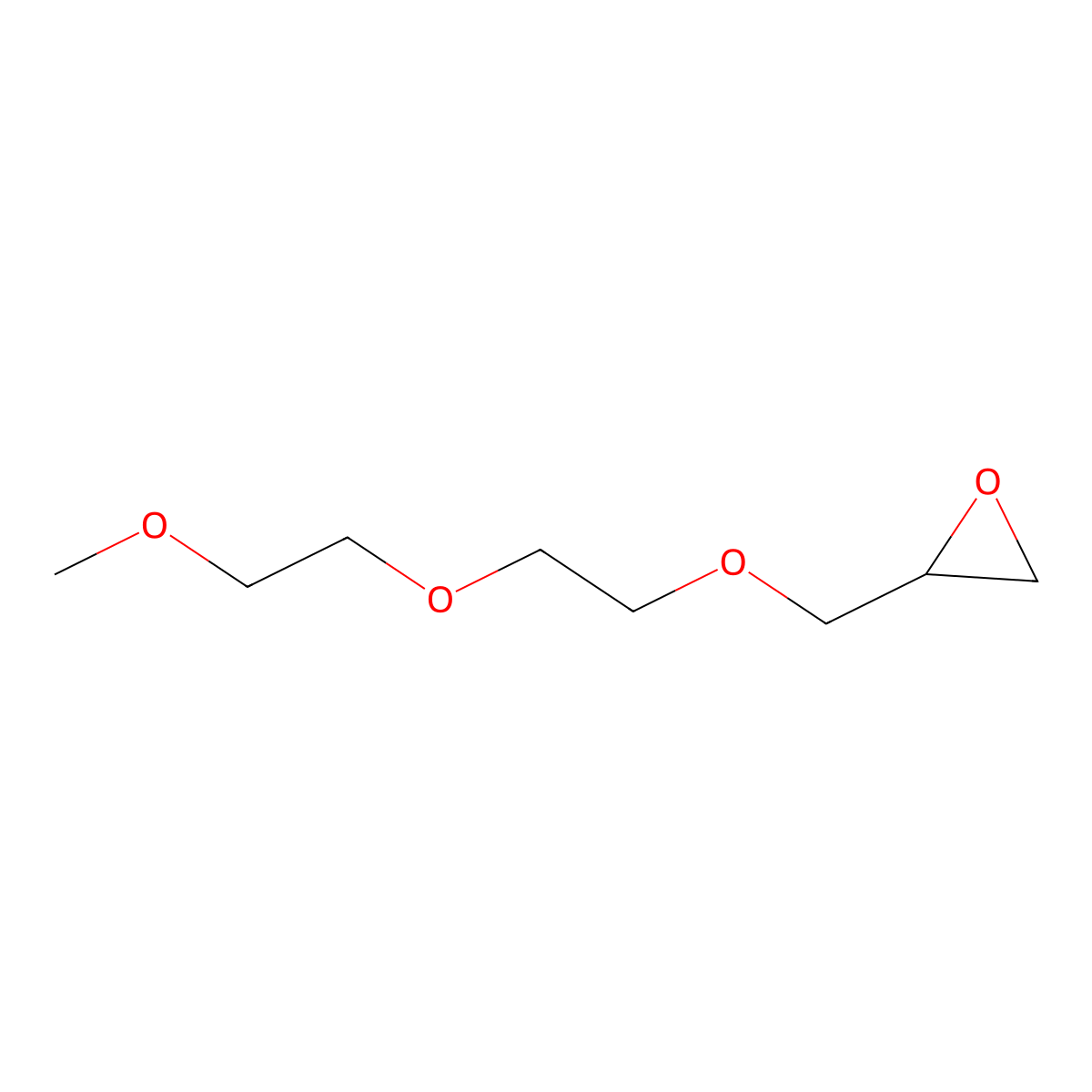 2-((2-(2-Methoxyethoxy)ethoxy)methyl)oxirane molecular structure, CAS 71712-93-1